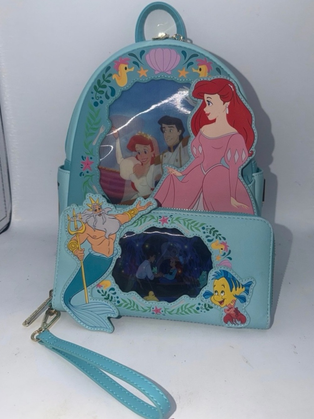 Loungefly Disney The Little Mermaid Lenticular mini backpack Set